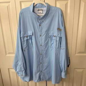 Columbia PFG Bahama ll Long Sleeve Fishing Shirt Mens Size 5X Utility Outdoor